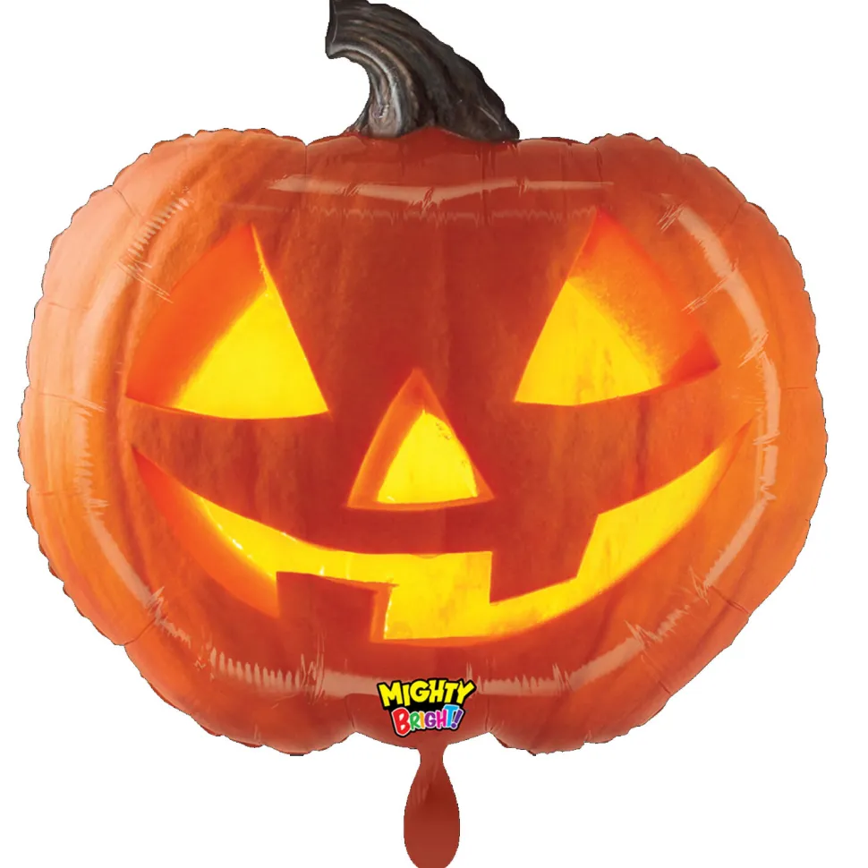 NEU Folienballon Halloween Jack-O-Lantern Kürbis, 59x52cm
