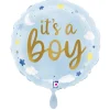 NEU Folienballon It's a Boy Sterne und Wolken, blau, 35cm