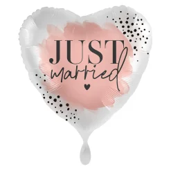 NEU Folienballon - Just Married - ca. 45cm Durchmesser