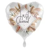 NEU Folienballon - Just Married Alles Liebe - ca. 45cm Durchmesser
