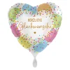 NEU Folienballon - Konfetti Glückwünsche - ca. 45cm Durchmesser