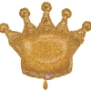 NEU Folienballon Krone Glitter-Gold, 75x58cm