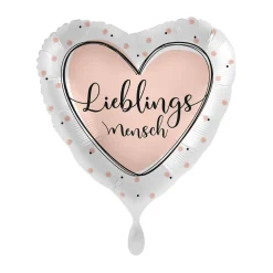 NEU Folienballon - Lieblingsmensch - ca. 45cm Durchmesser