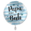NEU Folienballon - Papa Du bist der Beste - ca. 45cm Durchmesser