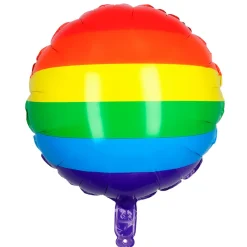 NEU Folienballon Regenbogen-Farben, ca. 45cm
