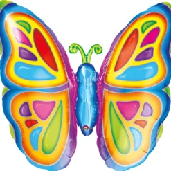 NEU Folienballon Schmetterling, ca. 63x63cm, bunt