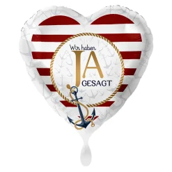 NEU Folienballon - Wir haben Ja gesagt - ca. 45cm Durchmesser