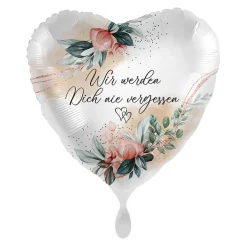 NEU Folienballon - Wir werden Dich nie vergessen - ca. 45cm Durchmesser