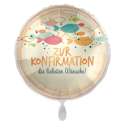 NEU Folienballon - Zur Konfirmation die liebsten Wünsche - ca. 45cm Durchmesser