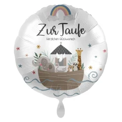 NEU Folienballon - Zur Taufe Herzlichen Glückwunsch - ca. 45cm Durchmesser