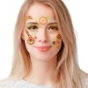 NEU Gesichts-Tattoos / Aufkleber Steampunk Zahnräder, glitzernd, selbstklebend