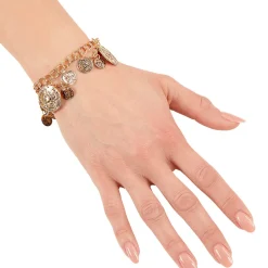 NEU Goldenes Armband mit Münzen für orientalische Kostüme, Wahrsagerinnen & Co.