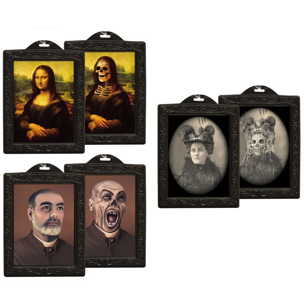 NEU Gruseliges Halloween-Bild mit Holographie-Effekt - Größe ca. 36 x 48 cm