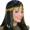 NEU Ägyptisches Stirnband mit Pailletten und Perlen, gold