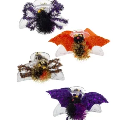 NEU Haar-Clips Halloween mit Spinnen oder Fledermäusen, farblich sortiert, 1 Stk