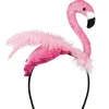 NEU Haarreif Flamingo aus Plüsch, mit Federn