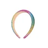 NEU Haarreif Glitzer-Regenbogen mit Glitzersteinchen, bunt