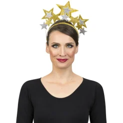 NEU Haarreif Sterne, gold-silber