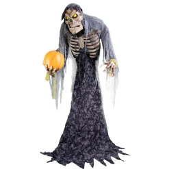 NEU Halloween-Deko-Figur Buckliger Geist, mit Licht-, Sound- und Bewegungseffekten, 210cm