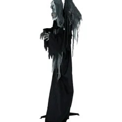 NEU Halloween-Deko Figur geflügeltes Skelett mit Licht-, Sound- und Bewegungseffekt, 180cm