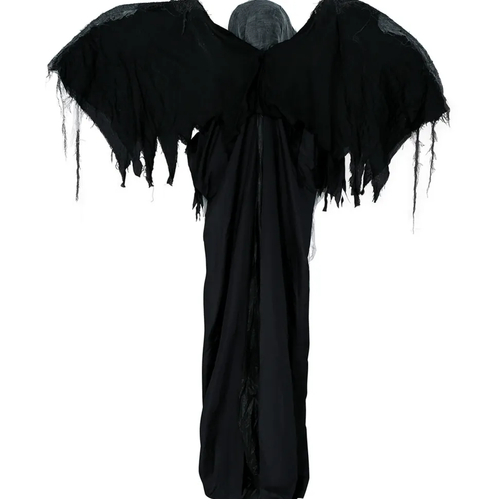 NEU Halloween-Deko Figur geflügeltes Skelett mit Licht-, Sound- und Bewegungseffekt, 180cm