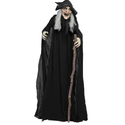 NEU Halloween-Deko-Figur Hexe Endora, 170cm, mit Bewegungs-, Licht- und Soundeffekten