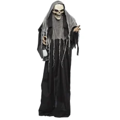 NEU Halloween-Deko-Figur Reaper, mit Bewegungs-, Licht- und Soundeffekt, 180cm