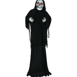 NEU Halloween-Deko Figur Riesen-Skelett mit Licht-, Sound- und Bewegungseffekt, 260cm