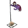 NEU Halloween-Deko-Figur schwebende Hexe, mit Licht-, Sound- und Bewegungseffekten, 195cm