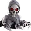 NEU Halloween-Deko-Figur Sensenmann, mit Licht-, Sound- und Bewegungseffekten, 60cm