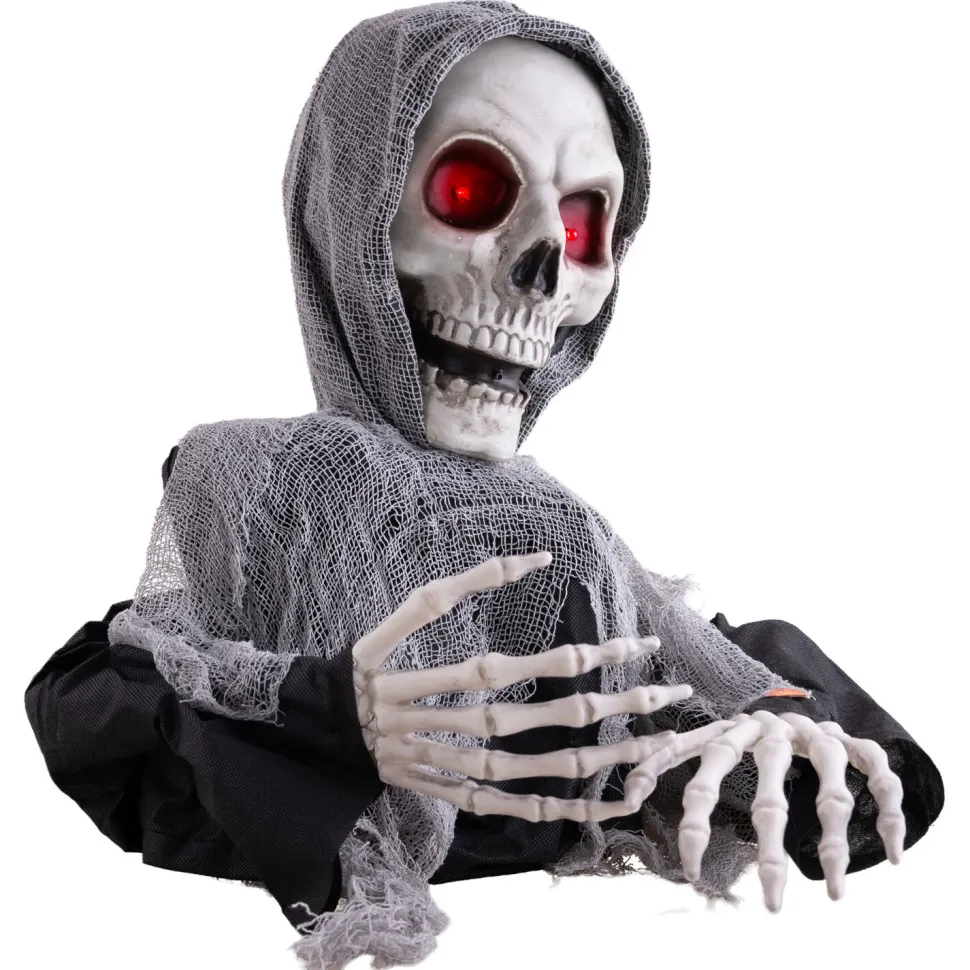 NEU Halloween-Deko-Figur Sensenmann, mit Licht-, Sound- und Bewegungseffekten, 60cm