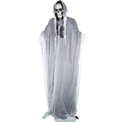 NEU Halloween-Deko-Figur Skelett Geist, mit Licht- und Soundeffekten, 220cm