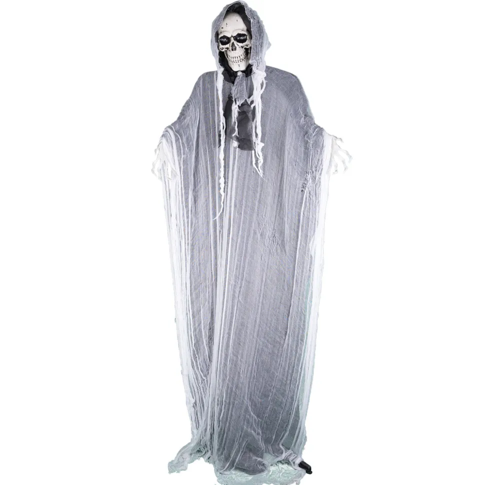 NEU Halloween-Deko-Figur Skelett Geist, mit Licht- und Soundeffekten, 220cm