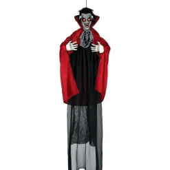 NEU Halloween-Deko Figur verrückter Vampirgraf, mit Licht-, Sound- und Bewegungseffekt, 180cm