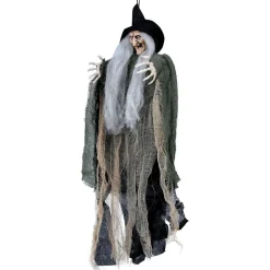 NEU Halloween-Deko Gruselhexe, mit Aufhänger, 50cm