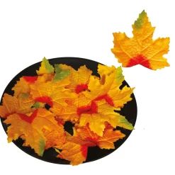 NEU Halloween-Deko Herbstliches Laub, Ahorn-Blätter, ca. 9-10cm, 24 Stück