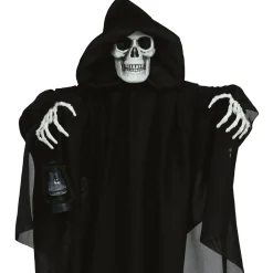 NEU Halloween Deko-Hängefigur Skelett mit schwarzem Umhang, ca. 58cm