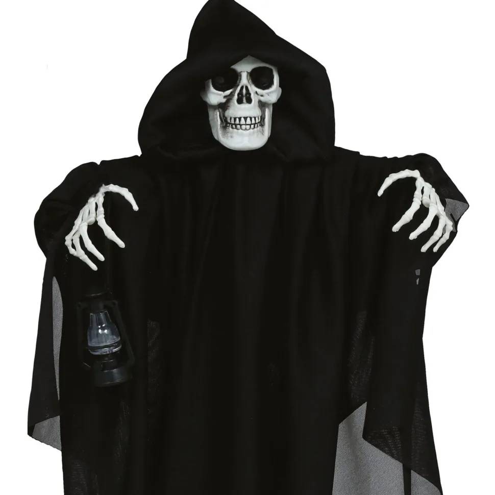 NEU Halloween Deko-Hängefigur Skelett mit schwarzem Umhang, ca. 58cm