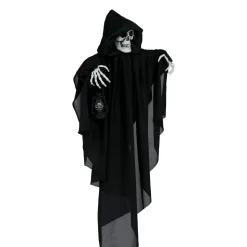 NEU Halloween Deko-Hängefigur Skelett mit schwarzem Umhang, ca. 58cm