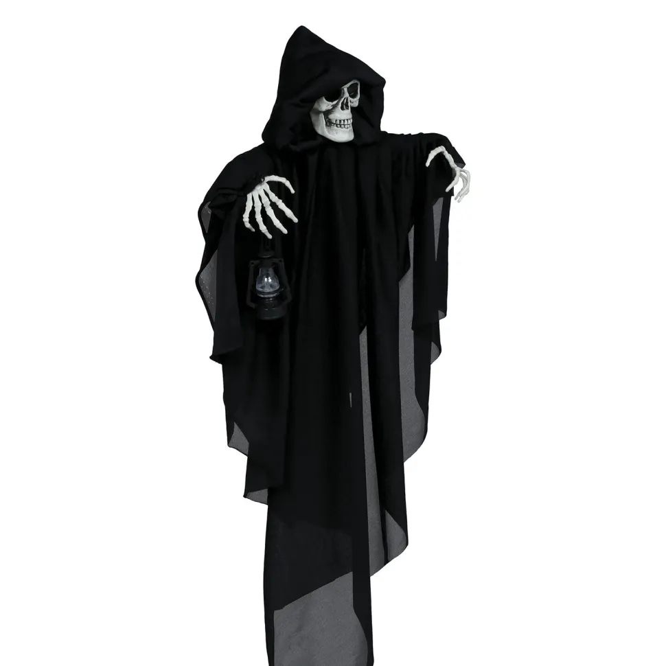 NEU Halloween Deko-Hängefigur Skelett mit schwarzem Umhang, ca. 58cm