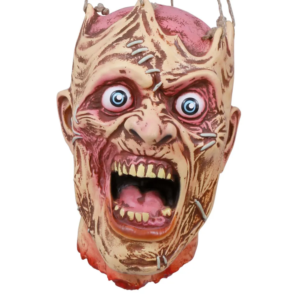 NEU Halloween-Deko hängender Gruselkopf aus Latex