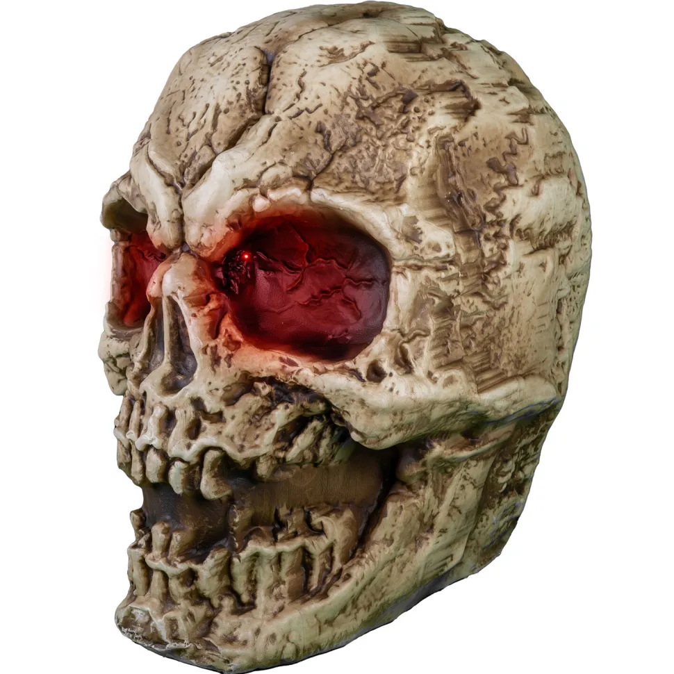 NEU Halloween-Deko Riesen Skelettschädel, mit Licht- und Soundeffekt, 96cm