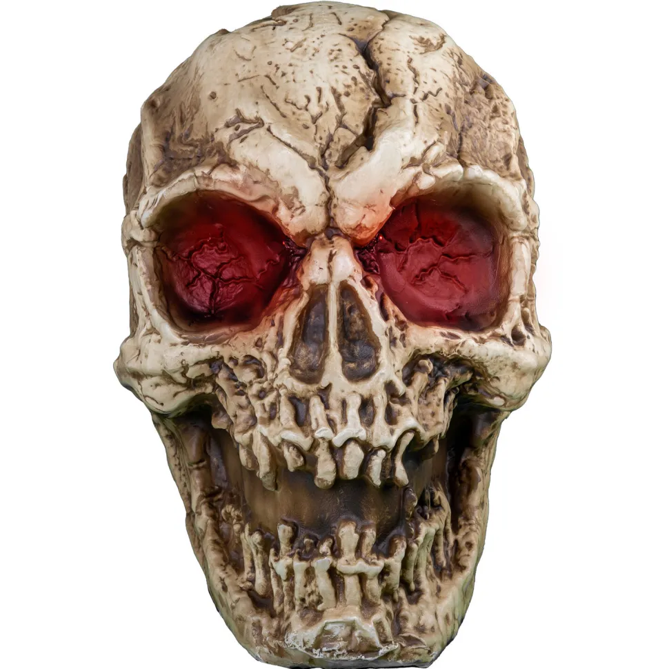 NEU Halloween-Deko Riesen Skelettschädel, mit Licht- und Soundeffekt, 96cm