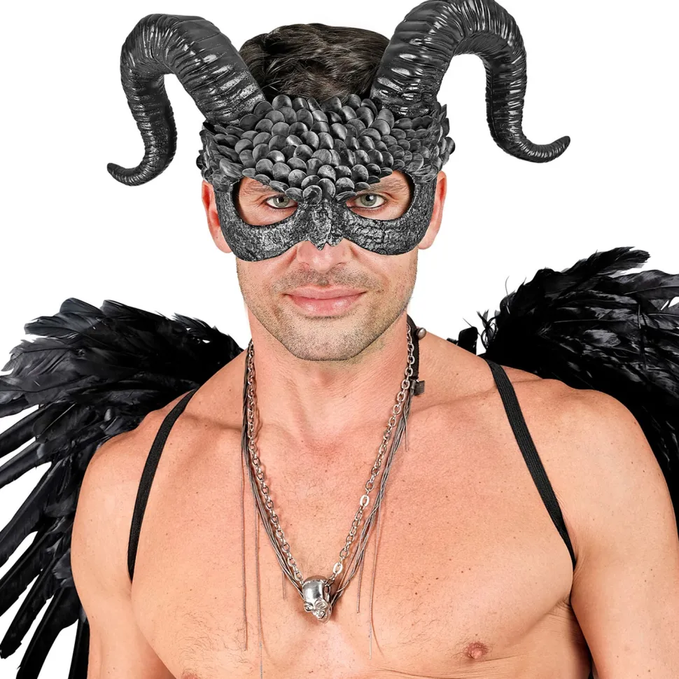 NEU Halloween-Maske schwarzer Dämon