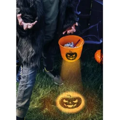 NEU Halloween-Süßigkeiten- / Candy-Eimer mit Licht, ca. 15cm
