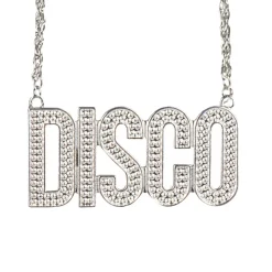 NEU Halskette DISCO, mit Schmucksteinen, ca. 60cm