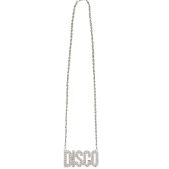 NEU Halskette DISCO, mit Schmucksteinen, ca. 60cm