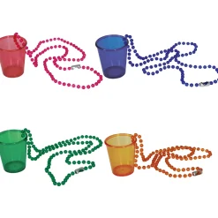 NEU Halskette mit Schnapsglas / Shotglas, sortierte Farben, 1 Stück