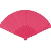 NEU Handfächer unifarben, 23cm, pink