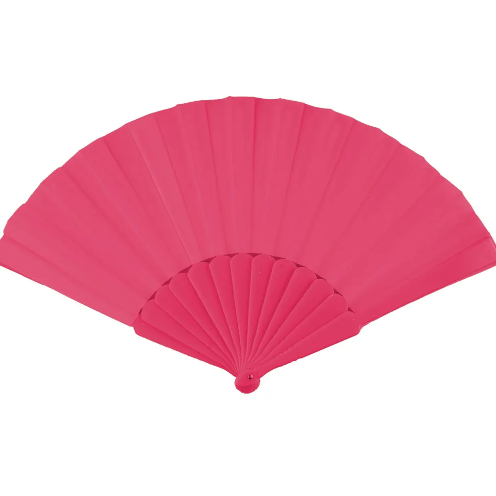 NEU Handfächer unifarben, 23cm, pink